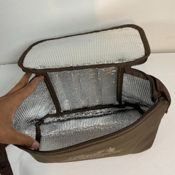 Lindt Maître Chocolatier Suisse Depuis 1845 Brown Insulated Cooler Bag Medium - Picture 5 of 8